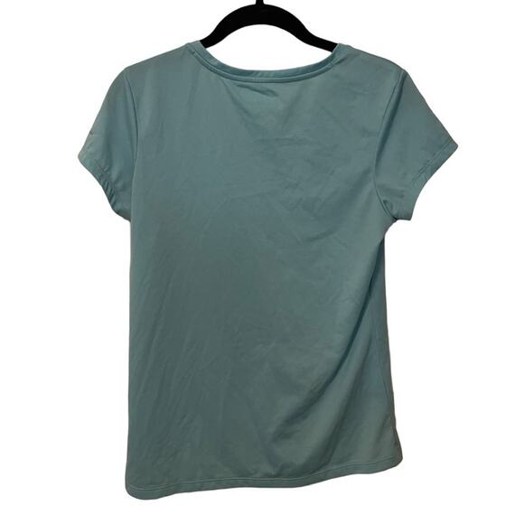 Aqua Blue Columbia Dri Fit T-Shirt - Size Small - Picture 3 of 4